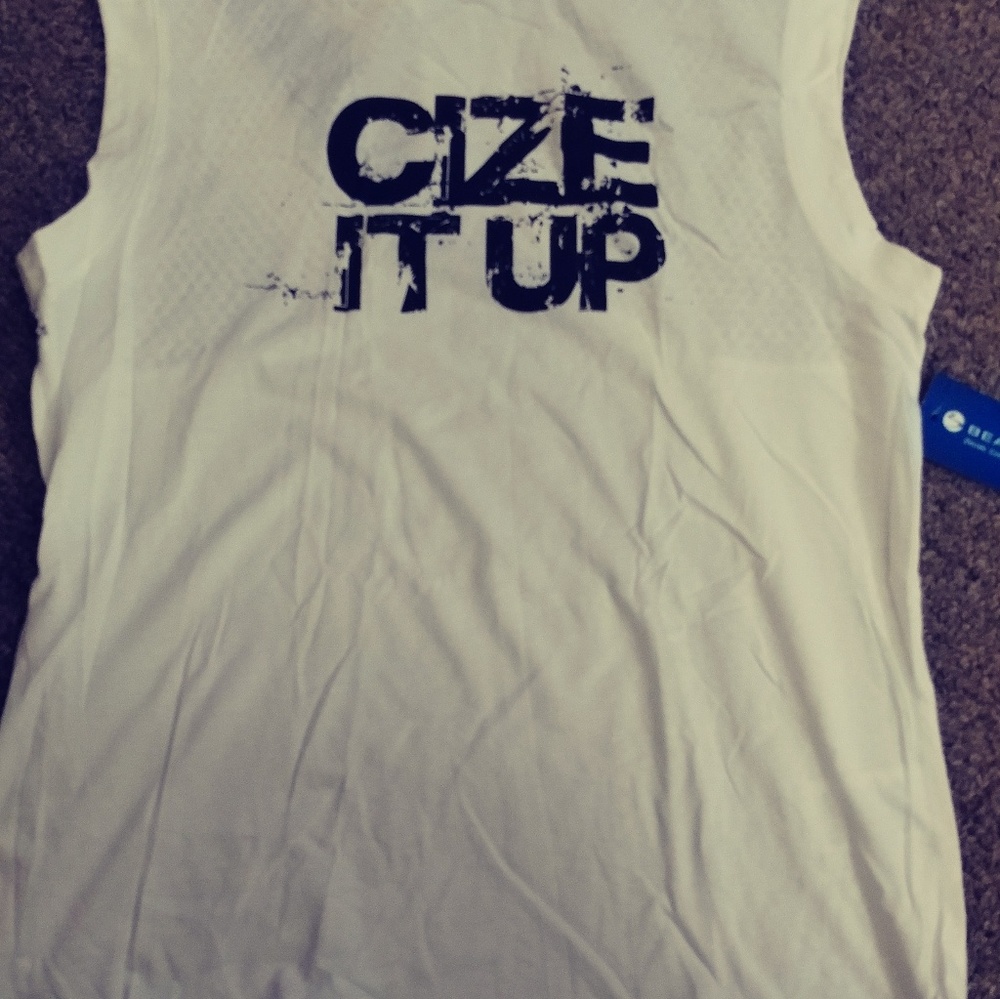Mesh back tank top